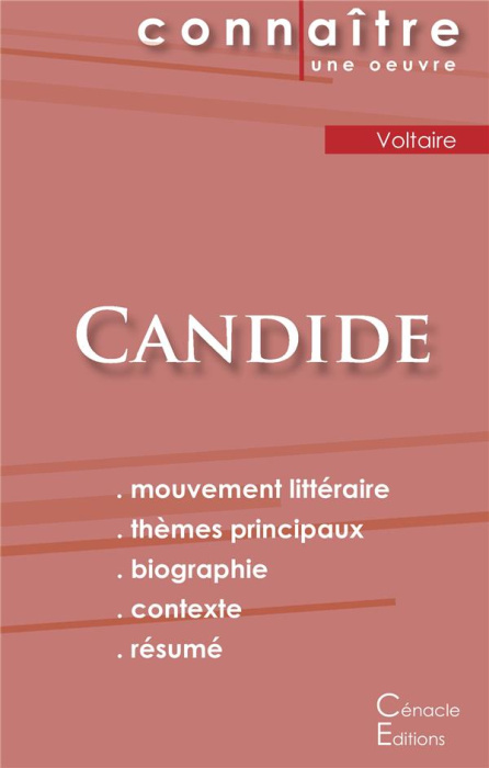 Emprunter Candide. Fiche de lecture livre