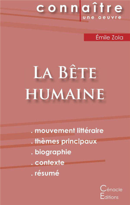 Emprunter La bête humaine. Fiche de lecture livre