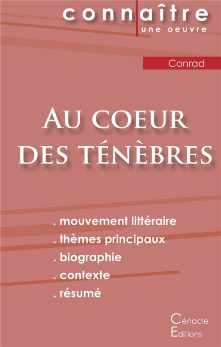 Emprunter Au coeur des ténèbres. Fiche de lecture livre