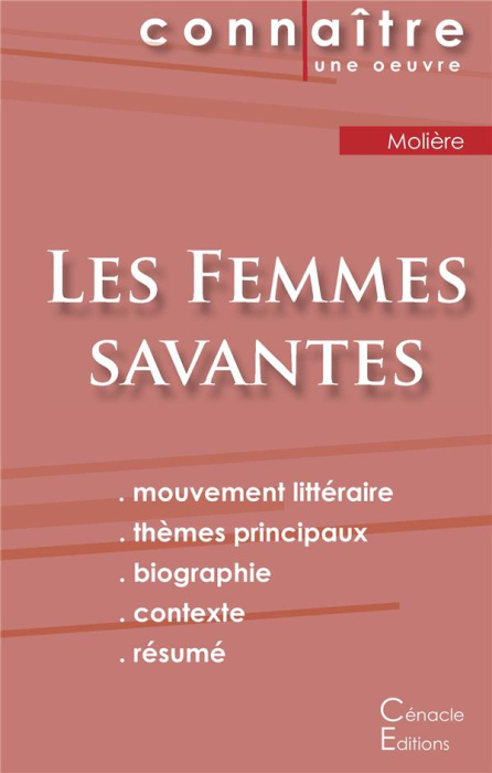 Emprunter Les femmes savantes. Fiche de lecture livre