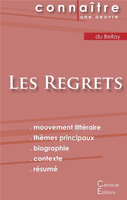 Emprunter Les regrets. Fiche de lecture livre