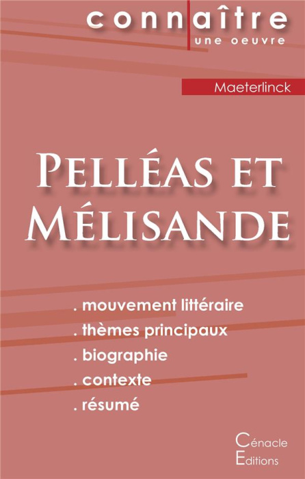 Emprunter Pelléas et Mélisande. Fiche de lecture livre