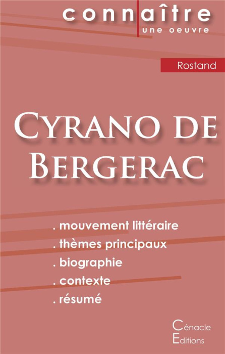 Emprunter Cyrano de Bergerac. Fiche de lecture livre