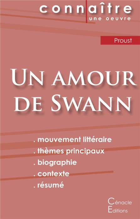 Emprunter Un amour de Swann. Fiche de lecture livre