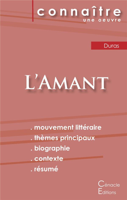 Emprunter L'amant. Fiche de lecture livre