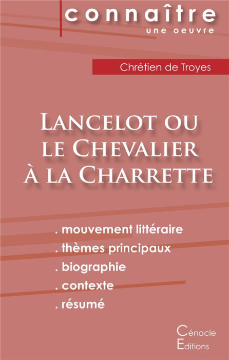 Emprunter Lancelot ou le chevalier à la charette. Fiche de lecture livre