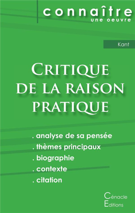 Emprunter Critique de la raison pratique. Fiche de lecture livre