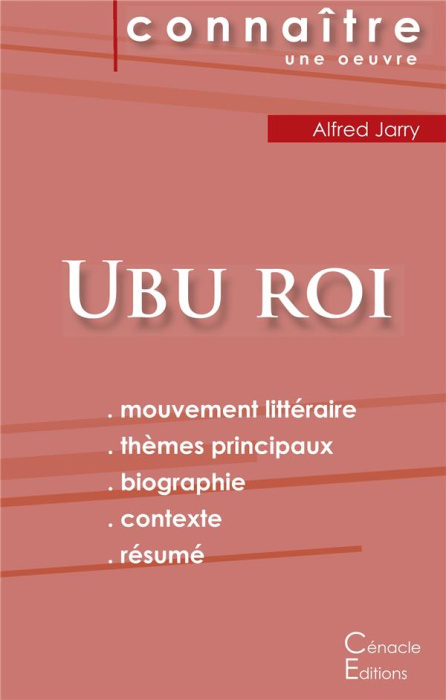 Emprunter Ubu roi. Fiche de lecture livre