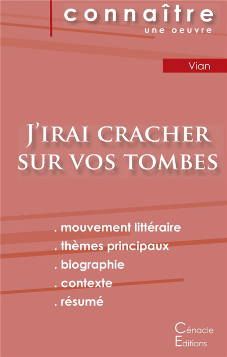 Emprunter J'irai cracher sur vos tombes. Fiche de lecture livre