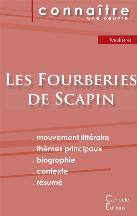 Emprunter Les fourberies de Scapin. Fiche de lecture livre