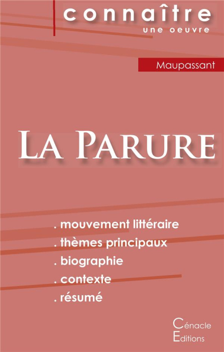 Emprunter La parure. Fiche de lecture livre