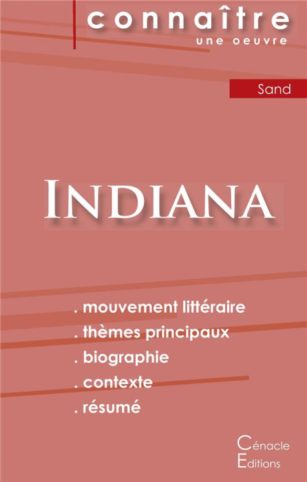 Emprunter Indiana. Fiche de lecture livre