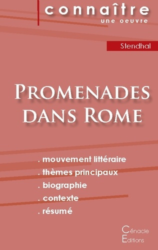 Emprunter Promenades dans Rome. Fiche de lecture livre