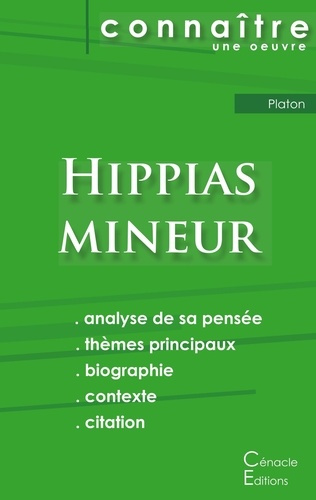 Emprunter Hippias mineur. Fiche de lecture livre