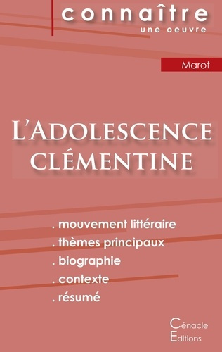 Emprunter L'adolescence clémentine. Fiche de lecture livre