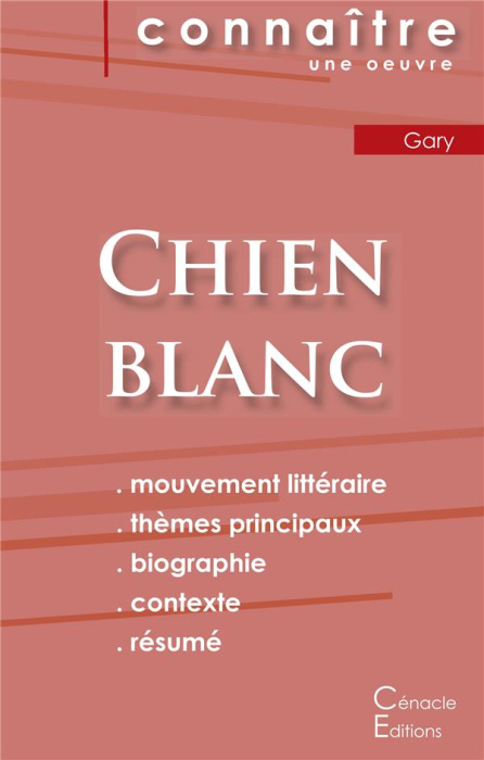 Emprunter Chien blanc. Fiche de lecture livre
