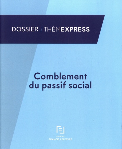 Emprunter Comblement du passif social. A jour au 1 mars 2015 livre