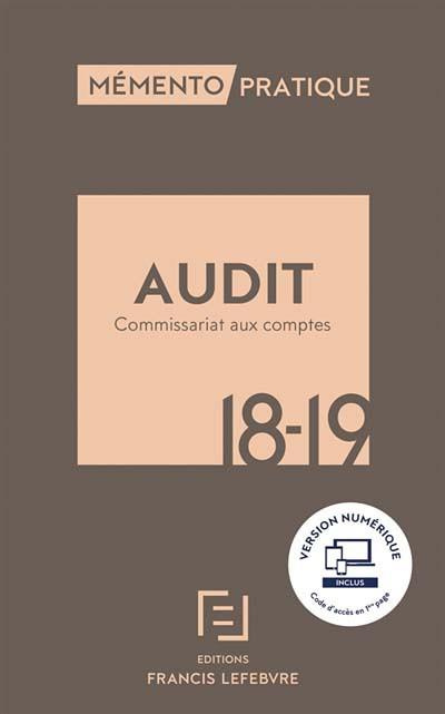 Emprunter Audit. Commissariat aux comptes, Edition 2018-2019 livre