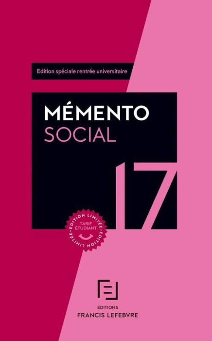 Emprunter MEMENTO SOCIAL ETUDIANT 2017 livre