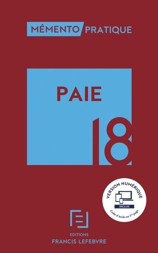 Emprunter MEMENTO PAIE 2018 livre