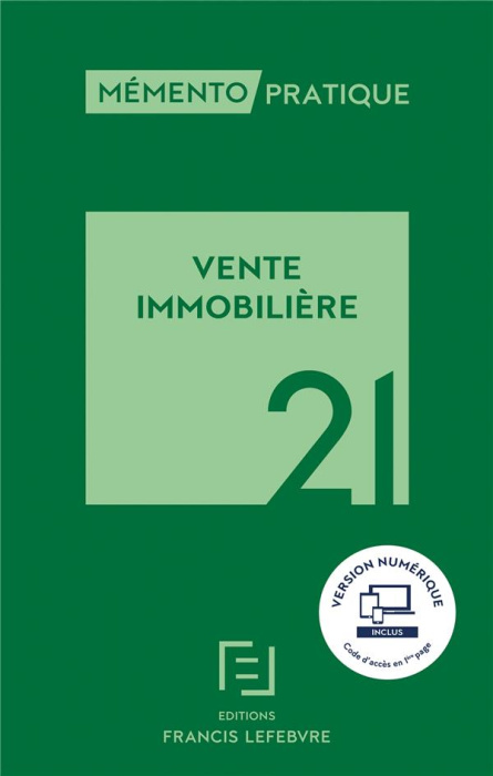 Emprunter Vente immobilière. Edition 2021 livre