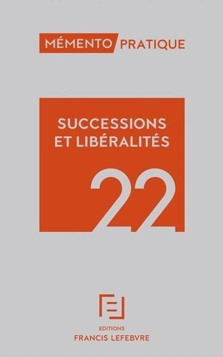 Emprunter Succession libéralités. Edition 2022 livre