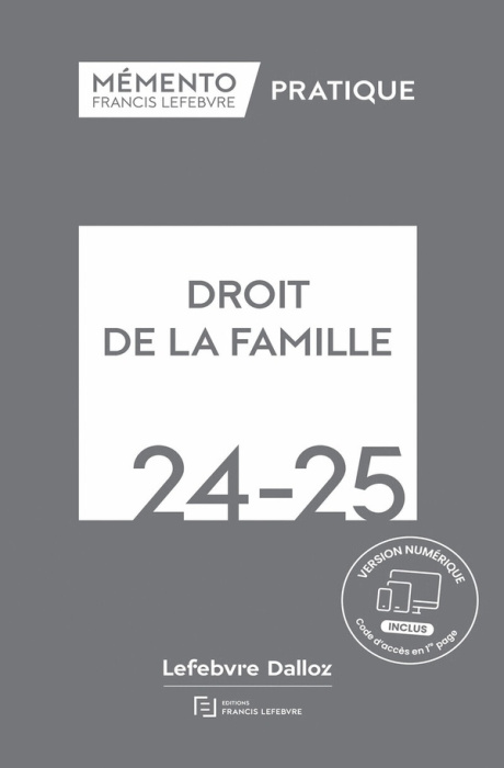 Emprunter Mémento Droit de la famille. Edition 2024 livre