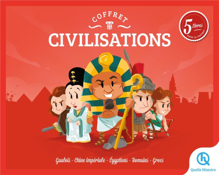 Emprunter Civilisations. Coffret en 5 volumes : Les Gaulois ; La Chine impériale ; Les Egyptiens ; Les Romains livre