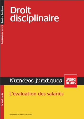 Emprunter Numéros juridiques Avril 2015 : Droit disciplinaire livre