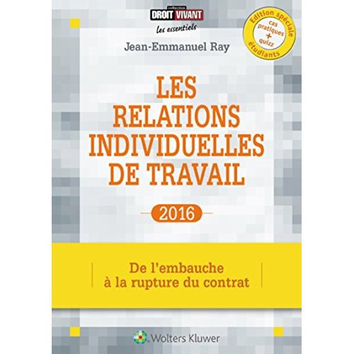Emprunter Les relations individuelles de travail. De l'embauche à la rupture du contrat, Edition 2016 livre