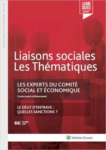 Emprunter Liaisons sociales Les Thématiques N° 66, février 2019 : Les experts du comité social et économique. livre