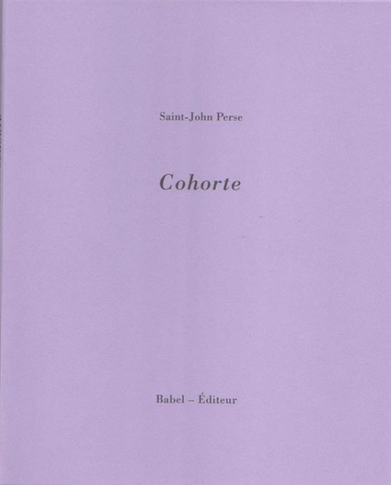 Emprunter Cohorte livre