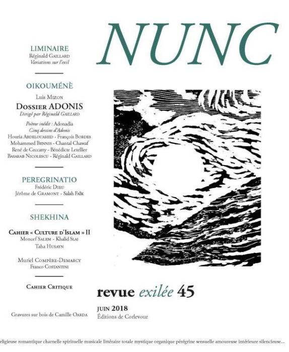 Emprunter Nunc N° 45, juin 2018 : Adonis livre