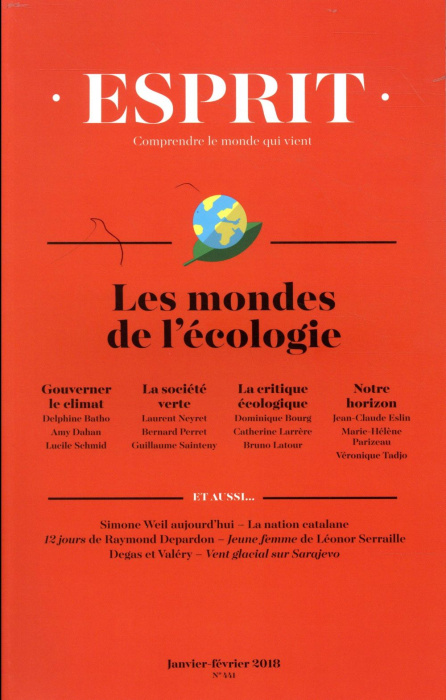 Emprunter Esprit N° 441, Janvier-février 2018 : Les mondes de l'écologie livre