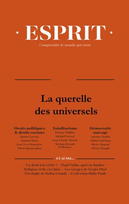 Emprunter Esprit N° 461, janvier-février 2020 : Le partage de l'universel livre