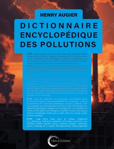Emprunter Dictionnaire encyclopédique des pollutions livre