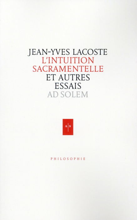 Emprunter L'INTUITION SACRAMENTELLE - ET AUTRES ESSAIS livre