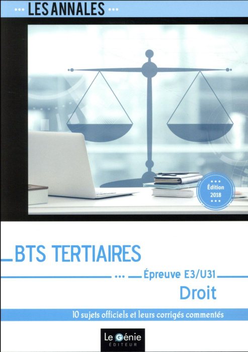 Emprunter BTS TERTIAIRES - DROIT- EPREUVE E3-U31 livre