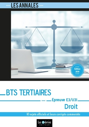 Emprunter BTS TERTIAIRES - DROIT - EPREUVE E3-U31 (PARTIE JURIDIQUE) livre
