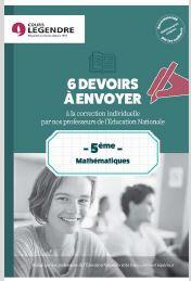 Emprunter 5ème Mathématiques 6 devoirs à envoyer. Devoirs à adresser à la correction livre