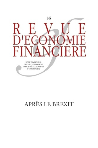 Emprunter Revue d'économie financière N° 148, 4e trimestre 2022 : Apres le Brexit livre