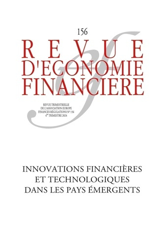 Emprunter Revue d'économie financière N° 156, 4e trimestre 2024 : Innovations financières et technologiques da livre
