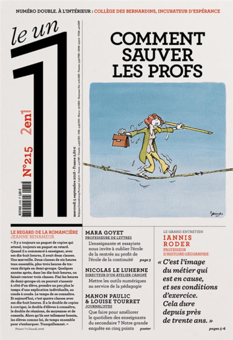 Emprunter Le 1 N° 215, mercredi 5 septembre 2018 : Comment sauver les profs livre