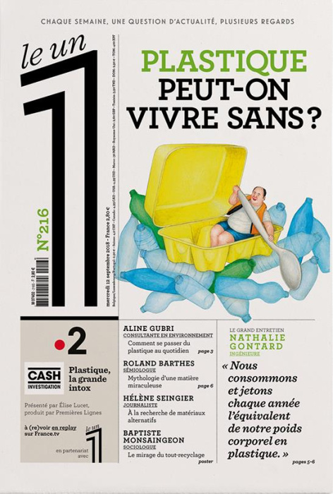 Emprunter Le 1 N° 216, mercredi 12 septembre 2018 : Plastique, peut-on vivre sans ? livre