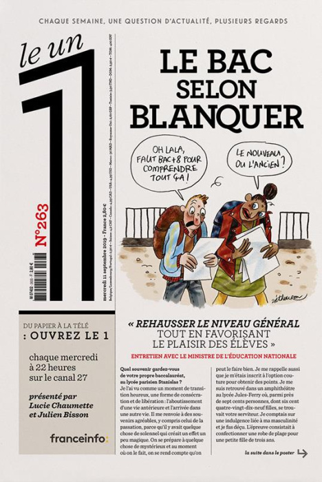 Emprunter Le 1 N° 263, mercredi 11 septembre 2019 : Le Bac selon Blanquer livre
