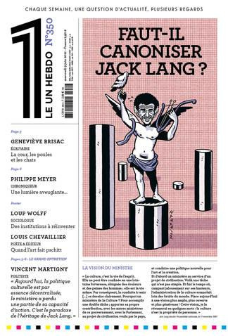 Emprunter Le 1 N° 350, mercredi 9 juin 2021 : Faut-il canoniser Jack Lang ? livre
