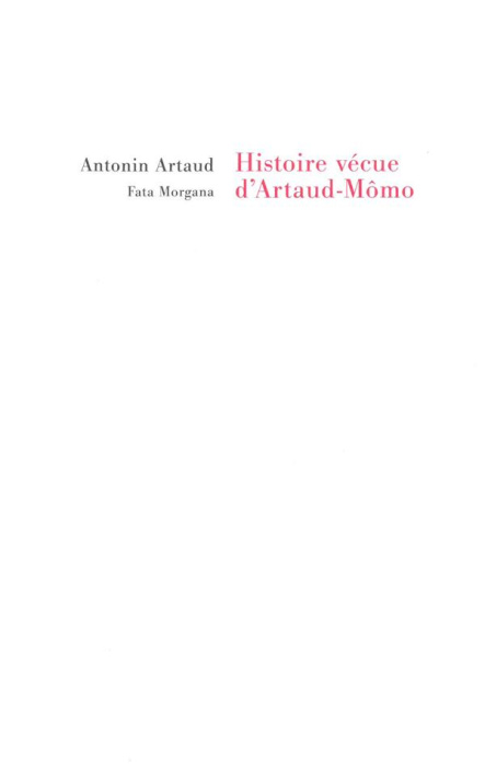 Emprunter Histoire vécue d'Artaud-Mômo livre