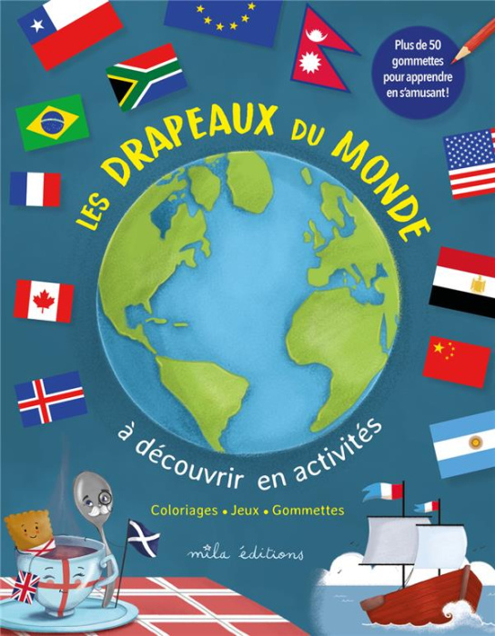 Emprunter Les drapeaux du monde à découvrir en activités. Avec plus de 50 gommettes livre