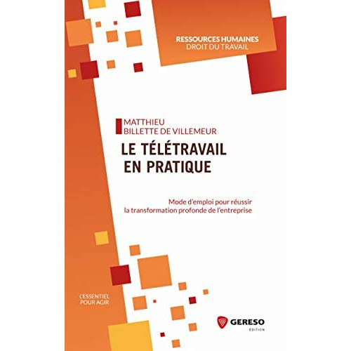 Emprunter Le télétravail en pratique. Mode d'emploi pour réussir la transformation profonde de l'organisation livre