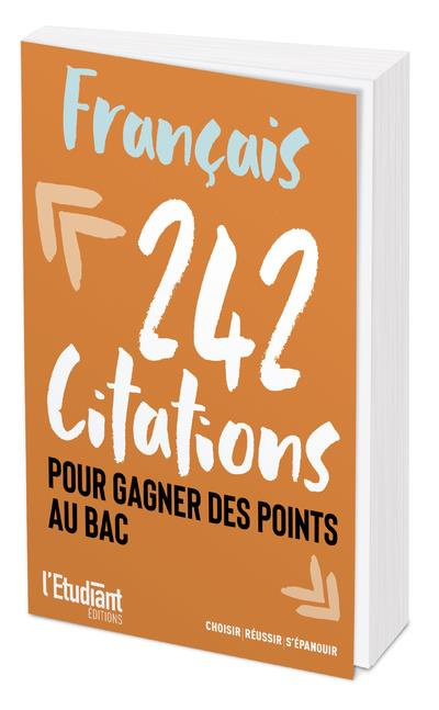 Emprunter 242 citations pour gagner des points au bac. Français livre